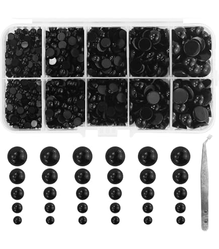 5000 Perles Cabochons Demi-Rond Blanc 2-8mm - Résine ABS Pour Bijoux DIY, Artisanat, Déco