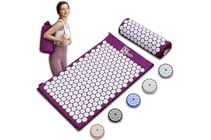 ‎MATTIBI Mattibi® Akupressurmatte mit Kissen – Original Yantramatte für Rücken, Nacken & Fußschmerzlinderung – Mit Tragetasche, Nadelmatte für tiefe Entspannung & Magnetfeldtherapie, ideal für Männer & Frauen