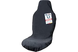 LIONSTRONG® Protector de Asiento Delantero Universal Compatible [Resistente al Agua] – Fundas para Asientos Delanteros – Fundas de Asiento de Coche - Microfibra