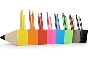 KAJAWIS Sorter na kredki eko Organizer na Biurko przybornik na biurko 8 kolorów montessori