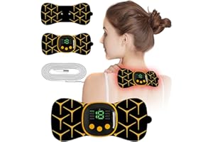 COODAY Elettrostimolatore Antidolorifico Wireless. Dispositivo TENS portatile Senza Fili, Elettrostimolatore Muscolare (EMS, TENS, Massaggio), Ricaricabile per il Trattamento del Dolore
