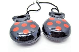 ARUNDEL SERVICES EU para adultos ESPAÑOL CASTAÑUELAS NEGRO Y ROJO PARA ADULTAS CASTANETS BAILE FLAMENCO madera completo
