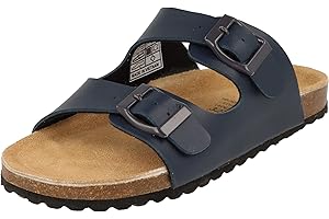 Supersoft Kinder Schuhe Sandalen Pantoletten Lederfußbett 474-006 Navy