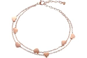OIDEA Bracciale Braccialetto Donna Bracciale Acciaio Inox Cuore,Colore a Scelta