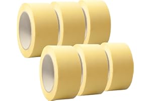 selmundo 6 Rollen 'Premium' Malerkrepp/Abklebeband/Kreppband,19-75mm, Abmessungen:50mm x 50m