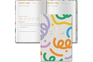 ‎BIROYAL BIROYAL 5-Minuten Gefühlstagebuch Kinder 6-12 Jahre - 24 Wochen Tagebuch Mädchen & Jungs - Gefühle Buch Kinder für Dankbarkeit erlernen und Selbstbewusstsein vertrauen - Dankbarkeitstagebuch Kinder