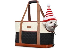 Lekespring Hundetasche für Kleine Hunde 5kg, Tragetasche Katze Hundetragetasche Leichte, Hundetransportbox Dog Carrier Bag