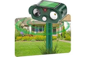 Zentria Upgraded Cat Repellent for Gardens UK【Dual Ultrasonic Emitters & Infrared Sensor】the Cat Repellent【Efficient Monocrystalline Solar Panel Powered】Fox Deterrents for Gardens uk for Outdoor Use