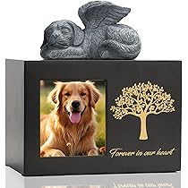 Urna In Ceramica Per Gatti - Ricordo Elegante Per Animali Piccoli E Medi (Marrone) - Foto 8