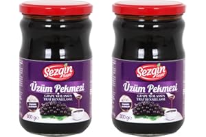 PERGAMO NATURAL FLAVOR Sirop de raisin 2x630 Gr/100% naturel /sans colorants /sans conservateurs/sans gluten/VEGAN
