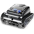 Cordless Robotic Pool Cleaner, Pool Vacuum for Above/In-Ground Pool with 4 Motors, Wall & Waterline Cleaning, 300min Runtime, Intelligent Route Planning, Pool Robot Vacuum Cleans up to 2,000 Sq.ft