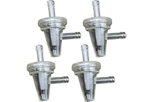 ANBOO 4 x Motorrad Snowmobile Benzinfilter Moped Benzinfilter Motorrad Clear Inline Gas Rechte Kraftstofffilter 1/4" 6-7mm(60470101120)