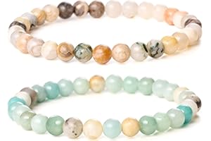 Bivei 7 Chakra Armband Echte Steine, Edelstein Armband Damen,Kristall Naturstein Yoga Armband