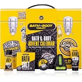 Accentra Men's Cosmetic Advent Calendar with 24 Items - Beauty Advent Calendar for Men - Calendar Care Products with Body Lot