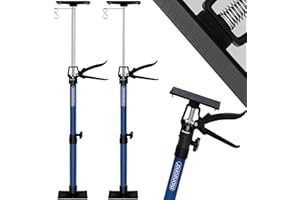 Deuba Supporto a Soffitto Set da 2 Regolabile da 115 a 290 centimetri Carico Massimo 30 chili Morsetto Telaio Parete