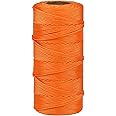 Orange 328 Feet Bricklaying Line, Braided Brick Builders Line Strong String Line for Building, Gardening, Marking and DIY Projects