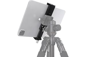 Hersmay Supporto per treppiede per tablet, adattatore per iPad 3, 4, Air 2, Pro Mini 2, 3, Galaxy Tab 3, 4 Pro, Tab S, Microsoft Surface, Google Nexus e la maggior parte dei tablet, selfie stick
