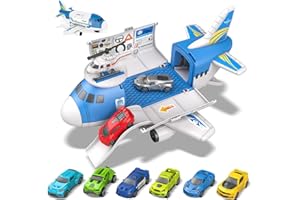 kramow Coche y Avión de Juguete - Regalo Ideal para Niños de 3 a 8 años