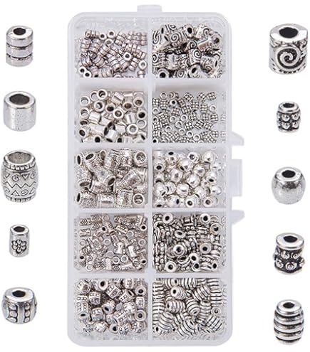 PH PandaHall Lot De 100 Perles D'espacement En Métal Bronze Antique à