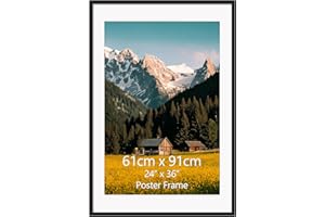 EYMPEU Bilderrahmen 60x90 cm, 1 Stück, Posterrahmen für die Wand, geeignet für Büros und Wohnungen, Schwarz