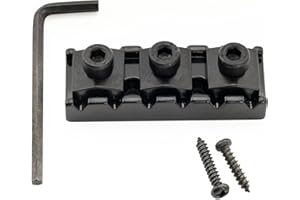 Musiclily Basic 43 mm Cejuela de Bloqueo Locking Nut para Trémolo Floyd Rose Guitarra Eléctrica, Negro