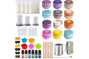 SHJOEE kit per creare candele DIY kit per fabbricazione candele set per candele kit per la fusione di cera per principianti Adulti Accessori per Fabbricazione Candele Strumento Artigianale per Candele