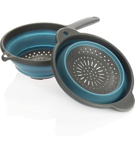 Set 3 Scolapasta Pieghevoli In Silicone Walfos - 25/29/34cm, Lavabili In Lavastoviglie - Foto 10