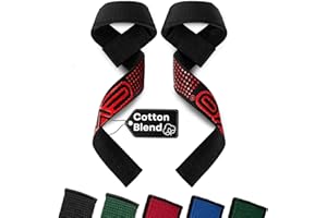 EVO Fitness Sangle de Tirage Musculation de Poids Antidérapantes Gym Powerlifting Haltérophilie Sangle Musculation Entraînement de Force Avec Support de Poignet Rembourré En Gel