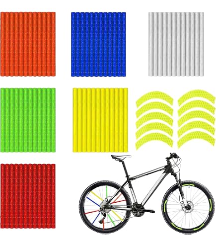 Piynys Speichenreflektoren Fahrrad 72 Stück It 2 Rollen Reflektorband Selbstklebend 8 Set Und