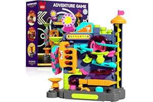 Beria Marble Run Toys for Kids 4-8 Year Old: Marble Runs Toy Vertical Obstacle Track Educational STEM Toys Gifts for Age 4 5 6 7 8 Years Old Boys Presents Indoor Coordination Puzzle Games