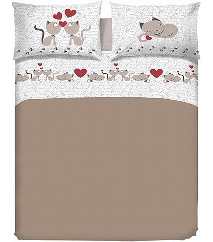 Completo Lenzuolo Letto matite matitoni Disegno per Ragazzi Simpatico Allegro : Colore - Arancio, Misura - Singolo