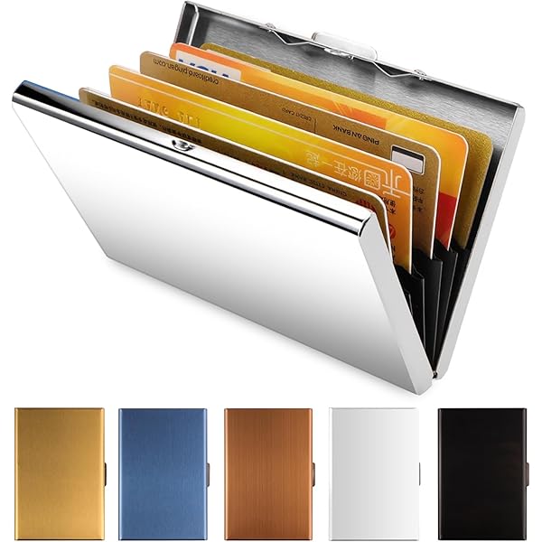 Ögon Designs Smart Case - Portemonnee met RFID-bescherming - Compacte en minimalistische kaarthouder voor mannen en vrouwen, Aluminium zilver, 11 x 7.5 x 1.8 cm, Kaarthouders