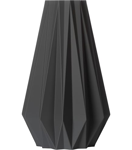 3D-gedruckte Blumenvase Bella M – 20 Cm Hoch, Hellgrau | Aus Bio-Kunststoff, Wasserdicht | Für Schnitt- & Trockenblumen