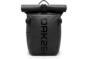 OAK25 Rolltop Rucksack Reflektierender Damen & Herren - Luminite Rolltop Lite - Roll Top Backpack für Arbeit Uni Fahrrad - Laptopfach bis 16 Zoll - Tagesrucksack 19L