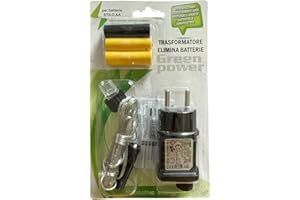 GENERICO Trasformatore Elimina Batterie, Convertitore Elettrico con 220-240V Spina per Luci di Natale, Trasformatore LED (Alimentatore per stilo AA)