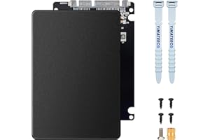 YIMATEECO M.2 NGFF SSD SATA Festplattenadapter, M.2 NGFF SATA SSD auf 2,5Zoll SATA3.0 Adapterkarte Externe Festplattenbox mit 7mm Gehäuse bis zu 6 Gbit/s Unterstützt 2230 2242 2260 2280 (Schwarz)