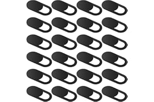 HJZHII 24 szt. osłona aparatu, plastikowa ultracienka osłona kamery internetowej suwak blokujący do laptopów komputerów stacjonarnych PC tabletu telefonu komórkowego w celu ochrony prywatności i