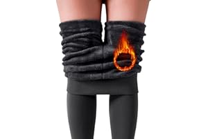 Ducomi Damskie legginsy EVA na zimę, z wysoką talią, z podszewką, ciepłe wewnątrz, polarowe na zimę, elastyczne, modelujące