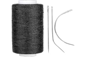 BRRNOO Szpilka do włosów i zestaw nici, 1 czarna nić z 3 igłami, spinki do włosów, do przedłużania włosów, do szycia włosów