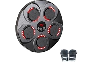 Uezeth Music Boxing Machine for Adults and Children, Smart Music Electronic Boxing Machine, Speed Adjustment, Calorie Counting Timing Mode, Boxing Machine for Home Exercise