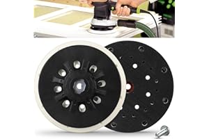MOGRQAP 150 mm Schleifteller Klett für Festool Exzenterschleifer 150, 150mm Schleifplatte Kompatibel mit Festool RO1 RO2E RO150E ES150 ET2 ETS150 LEX150LET/WTS 150/Rotex 150/RO 150 EQ Weich Schleifteller