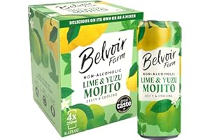 Belvoir Farm Non-Alcoholic Lime & Yuzu Mojito 250ml-12 Pack