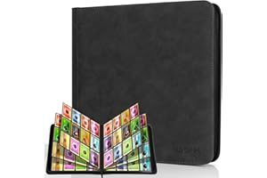 Old Canal Raccoglitore Cartes, Album Carte da 12 Tasche, Contiene Fino 720 Cartes, Binder Carte di Alta Qualità, Album Porta Cartes per MTG, TCG, Compatible con Varie Carte da Collezione (Nero)