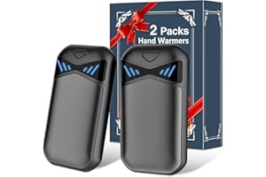 DDKJ Handwärmer Elektrisch Wiederverwendbar 2er-Pack,7000mAh Magnetisch Taschenwärmer aufladbar Hand Warmers 3 Heizstufen bis zu 55°C, Tragbare Klein Taschen Wärmer für Kinder/Männer/Frauen