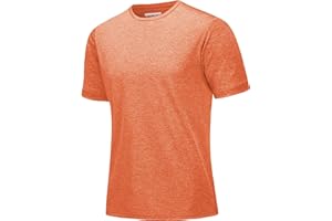 MAGCOMSEN Men's T-Shirts Shorts Sleeve Quick Dry Running Tops Lightweight Gym T-Shirts Summer Hiking Shirt for Men