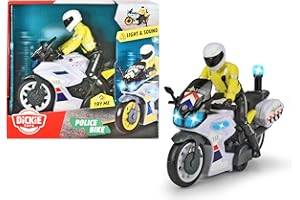 SIMBA Dickie Toys - Police Motor, Version néerlandaise, à partir de 3 Ans, lumière et Son et Friction