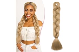 SEGO Pro Braiding Hair Extensions 24 Inch Synthetic Jumbo Box Braid Hair for Crochet Twist Braids for Women Pack of 1 (Blonde)