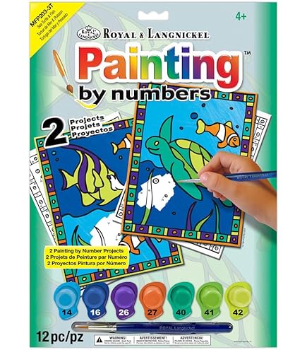 Dipingere con i numeri - 5 disegni