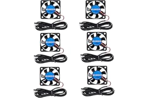 DORHEA 5V USB Brushless Cooling Fan 50 X 50 X 10mm with USB Computer CPU Cooler - 6PCS 5010 3D Printer Fan