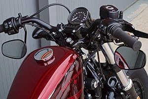 GZM Guidon noir HARLEY Davidson sportster forty eight 48 XL1200X nightster roadster iron custom r 1" 25mm